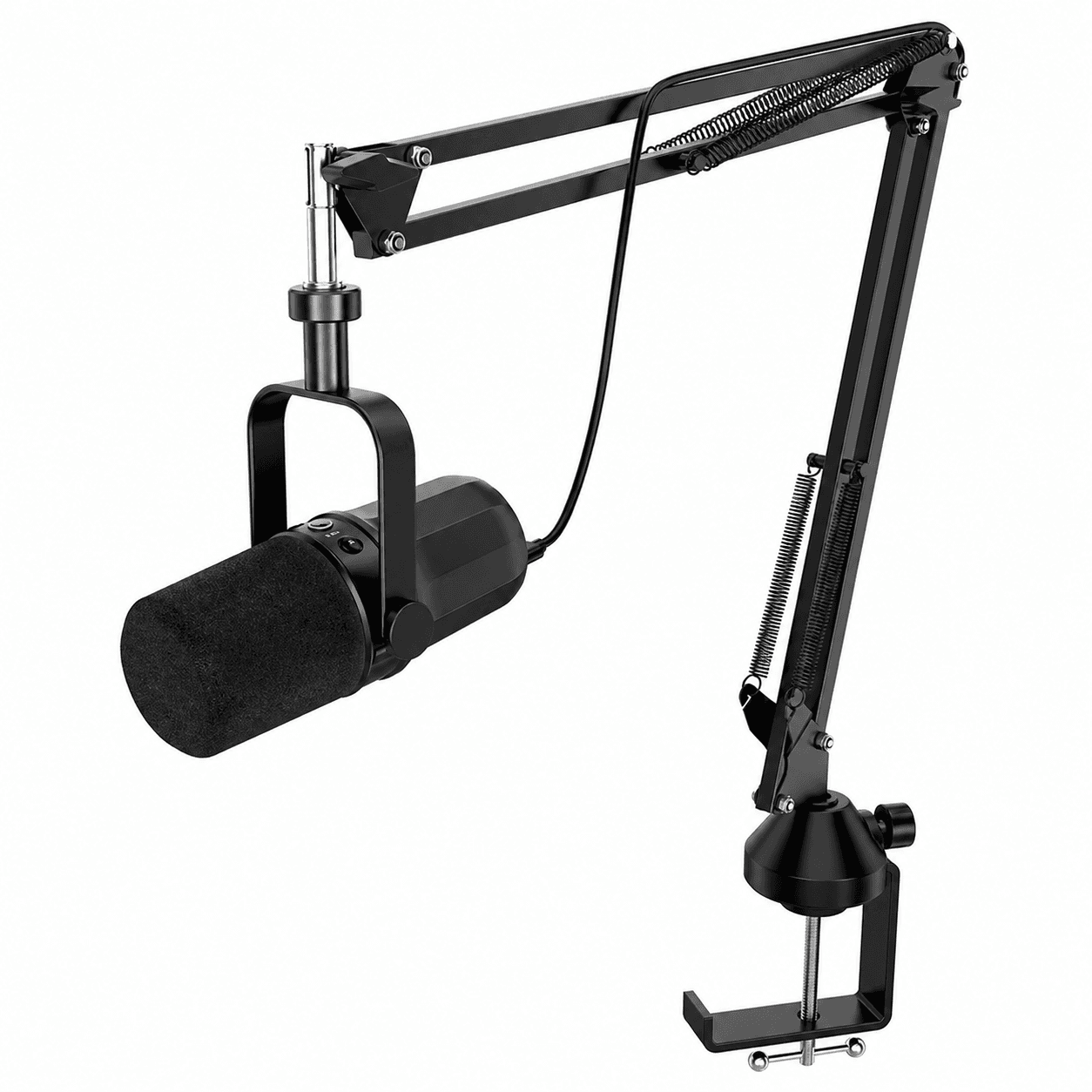 BKX SL40+ USB/XLR Dynamic Microphone Kit With Built-in Headset Output / Sound Insulation/Arm Stand,For PC PS5/4 Mixer