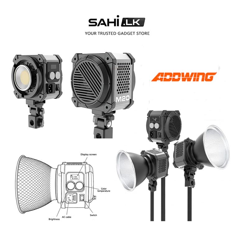 M200 Studio Light Professional Lighting for Live Broadcasters - LED Photography Lamp for Indoor Photography Use
